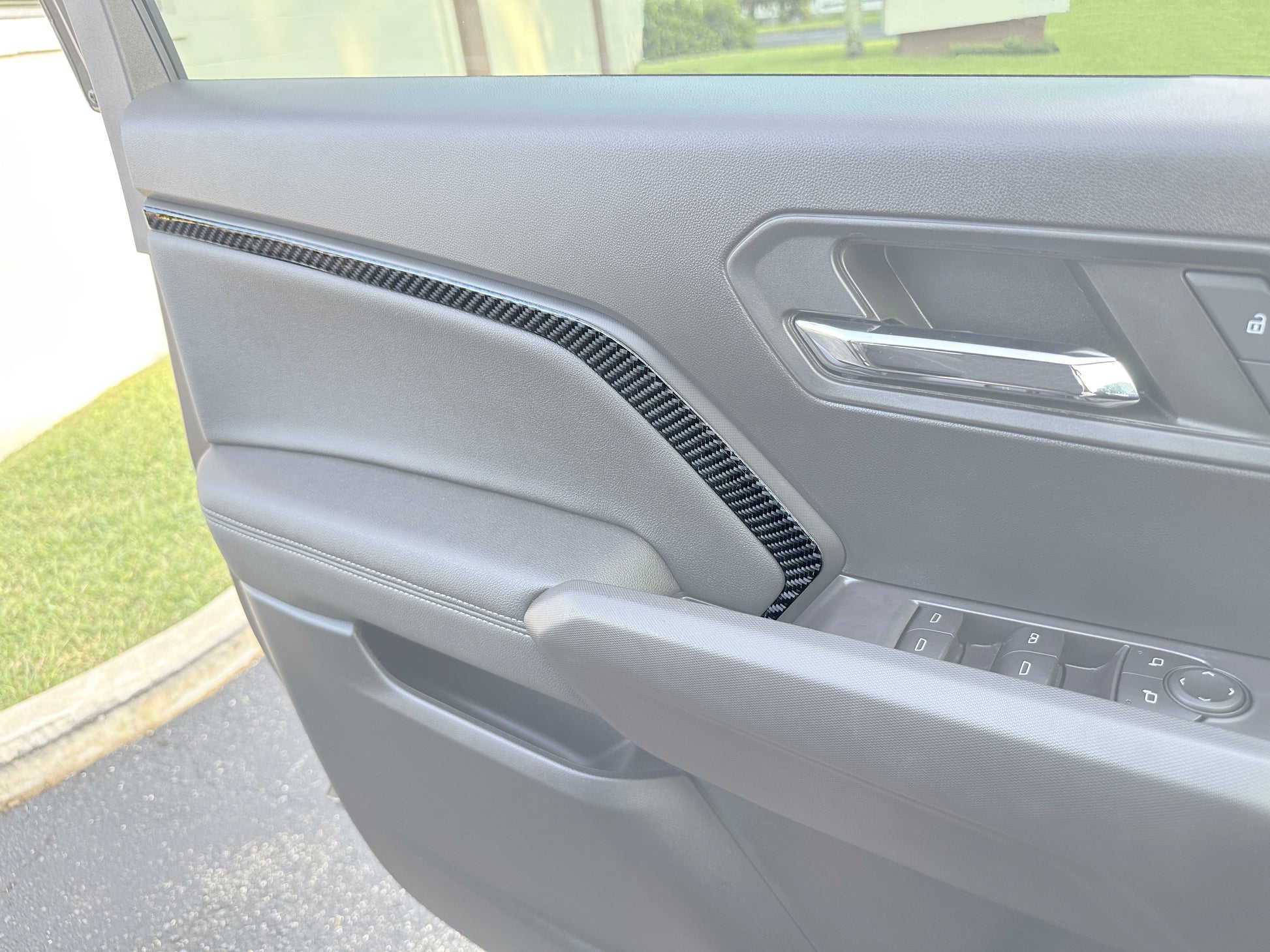Armrest Accent Trim Fits 2023-2026 Chevrolet Colorado & GMC Canyon (WT and LT Trim Levels ONLY) by Tufskinz.com