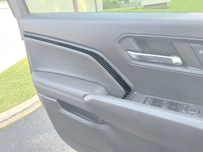 Armrest Accent Trim Fits 2023-2026 Chevrolet Colorado & GMC Canyon (WT and LT Trim Levels ONLY) by Tufskinz.com