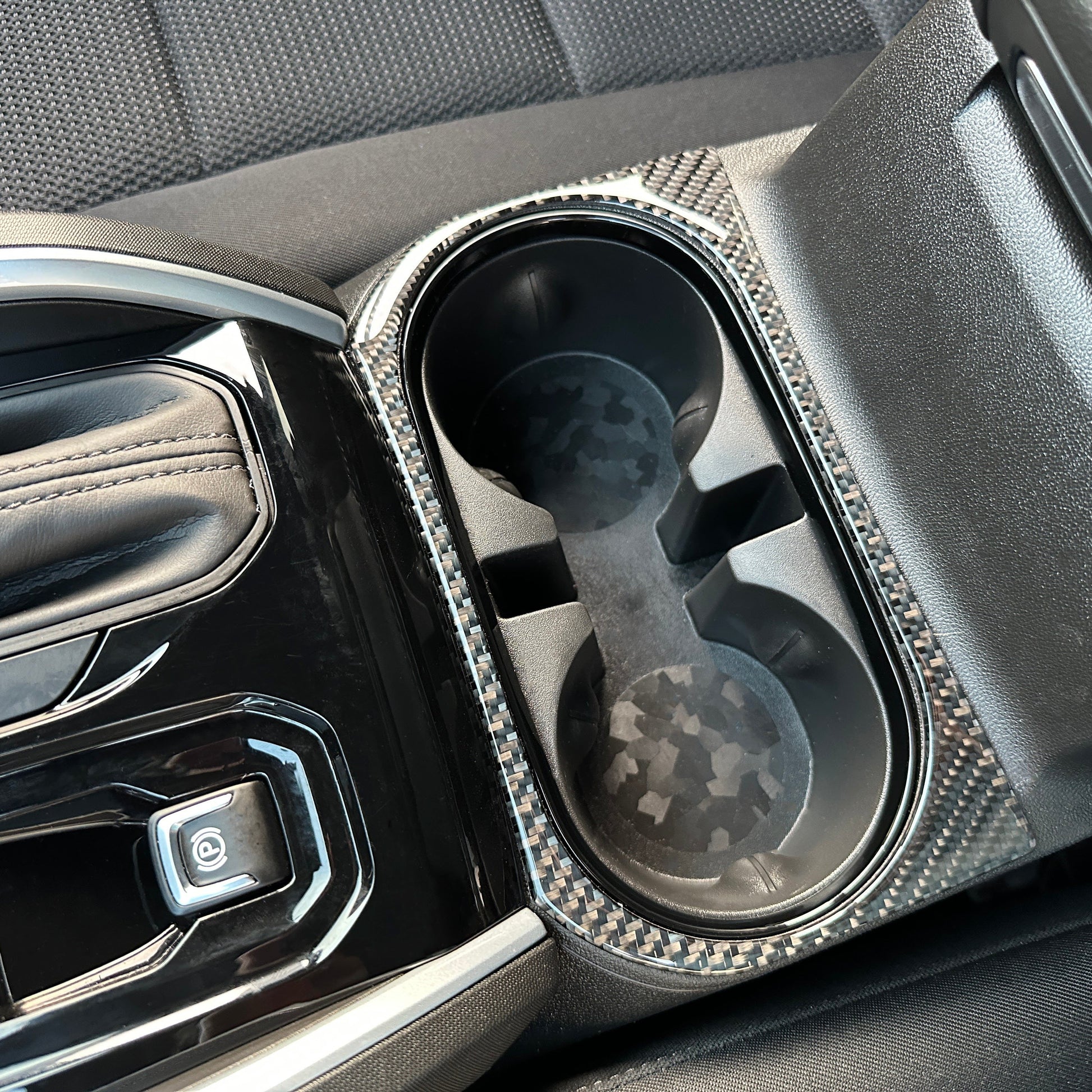Center Console Cupholder Accent Trim Fits 2023-2026 Chevrolet Colorado & GMC Canyon by Tufskinz.com