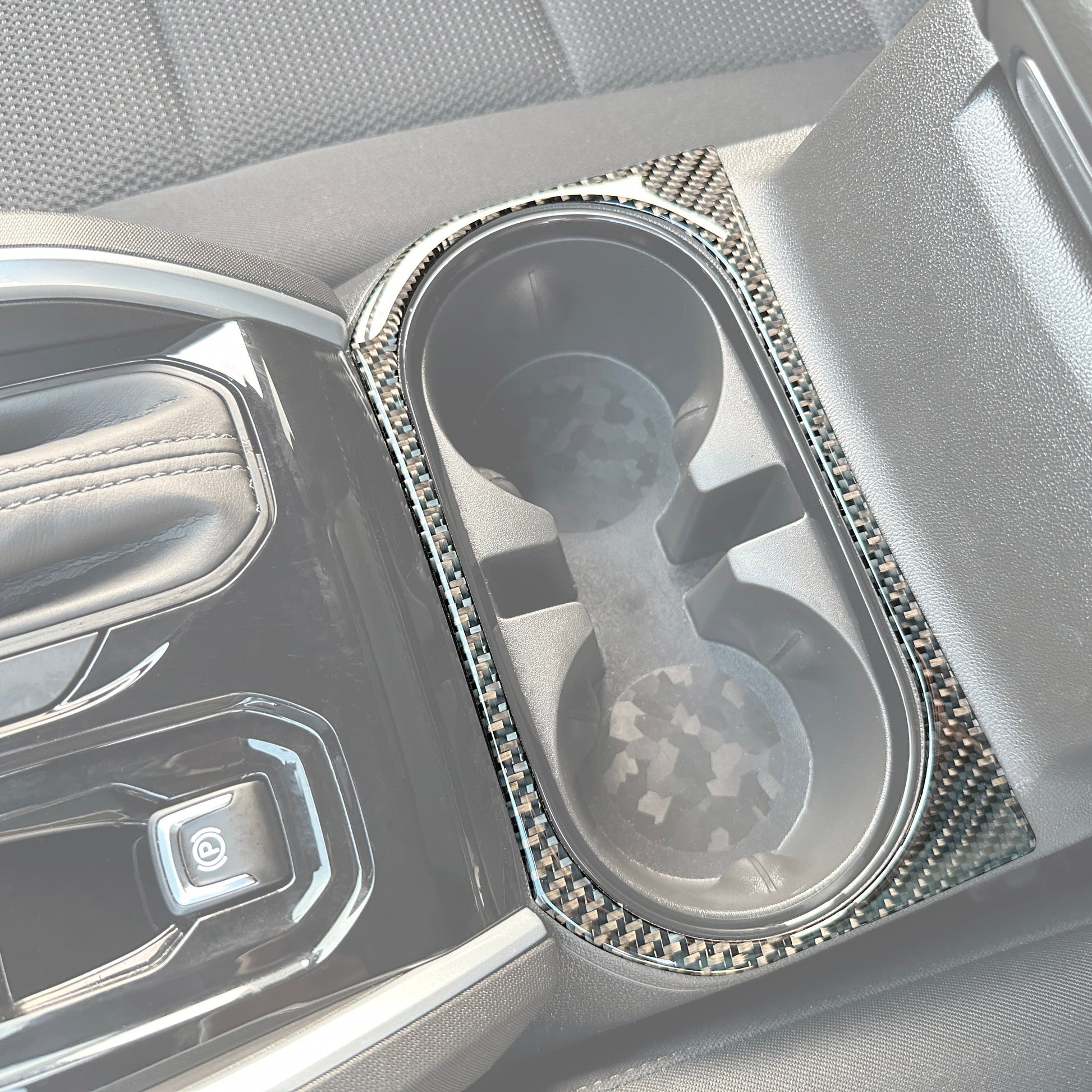 Center Console Cupholder Accent Trim Fits 2023-2026 Chevrolet Colorado & GMC Canyon by Tufskinz.com