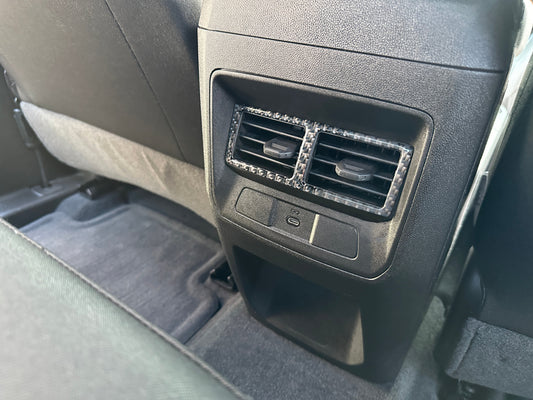 Rear A.C. Vent Accent Trim Fits 2023-2026 Chevrolet Colorado & GMC Canyon by Tufskinz.com