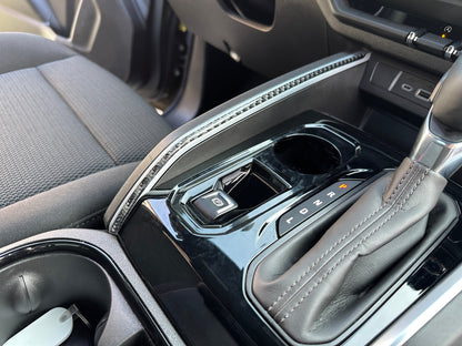 Center Console Line Accent Trim Fits 2023-2026 Chevrolet Colorado & GMC Canyon by Tufskinz.com