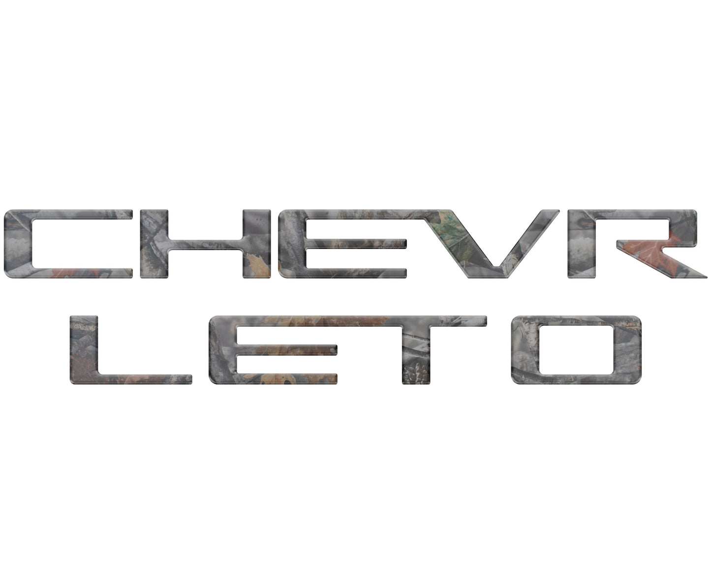 Tailgate Letter Inserts Fits 2023-2026 Chevrolet Colorado by Tufskinz.com
