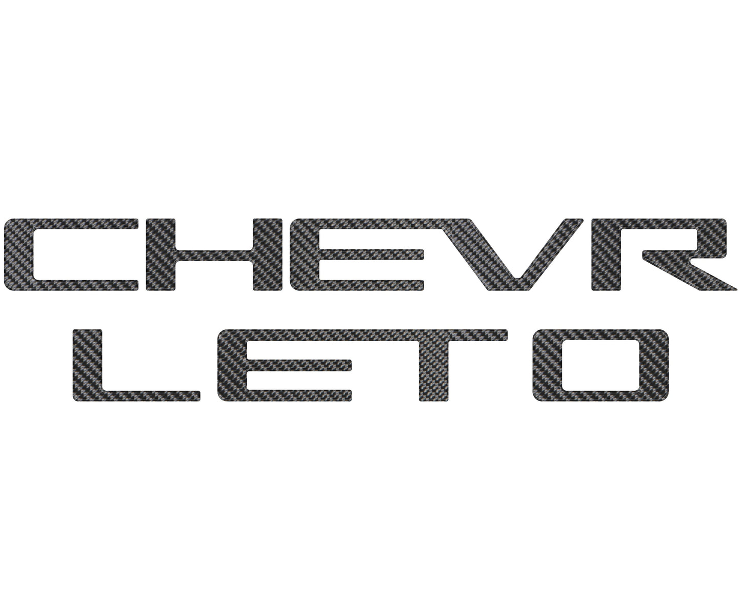 Tailgate Letter Inserts Fits 2023-2026 Chevrolet Colorado by Tufskinz.com