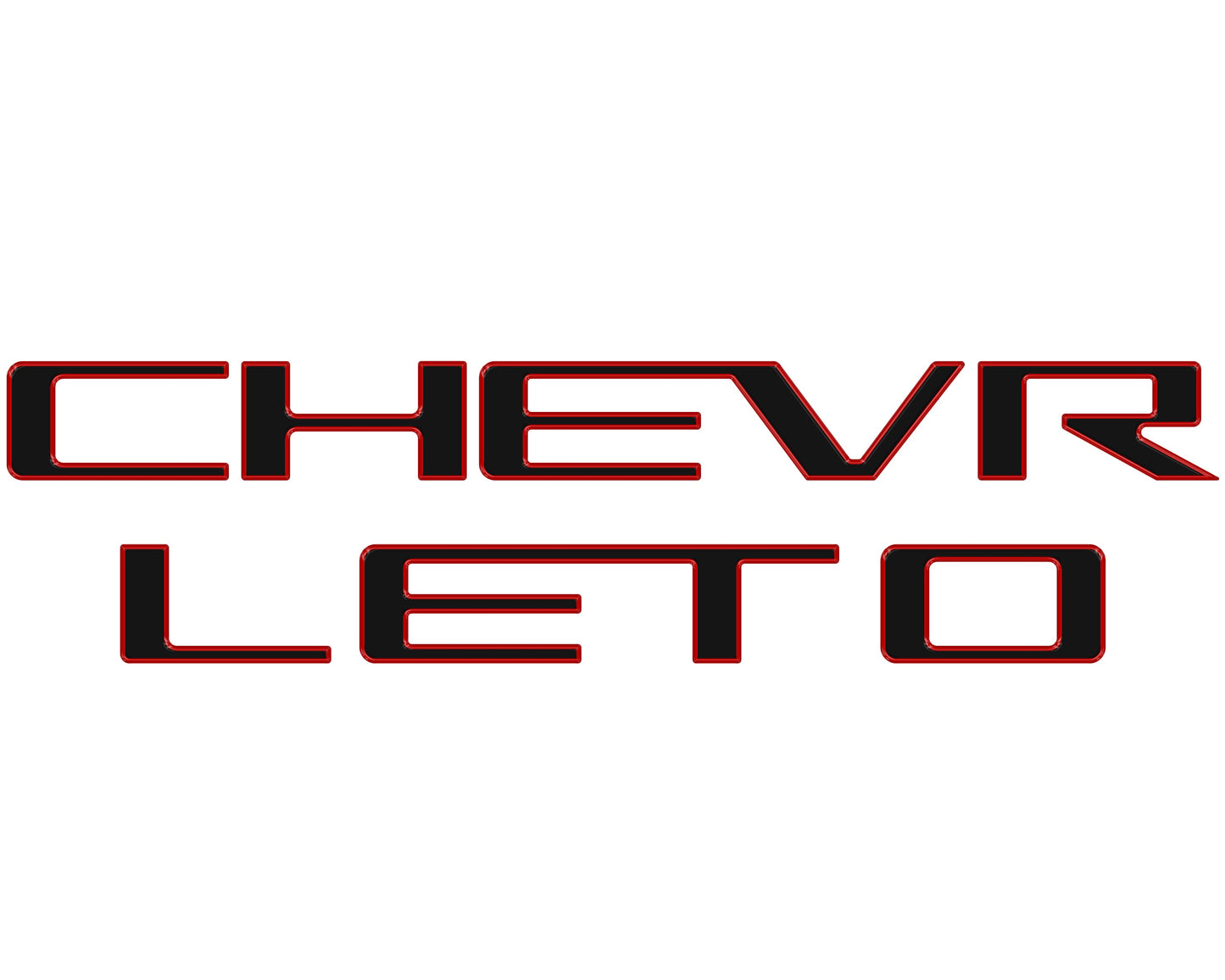 Tailgate Letter Inserts Fits 2023-2026 Chevrolet Colorado by Tufskinz.com