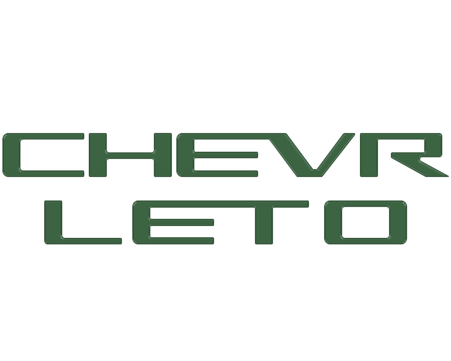 Tailgate Letter Inserts Fits 2023-2026 Chevrolet Colorado by Tufskinz.com