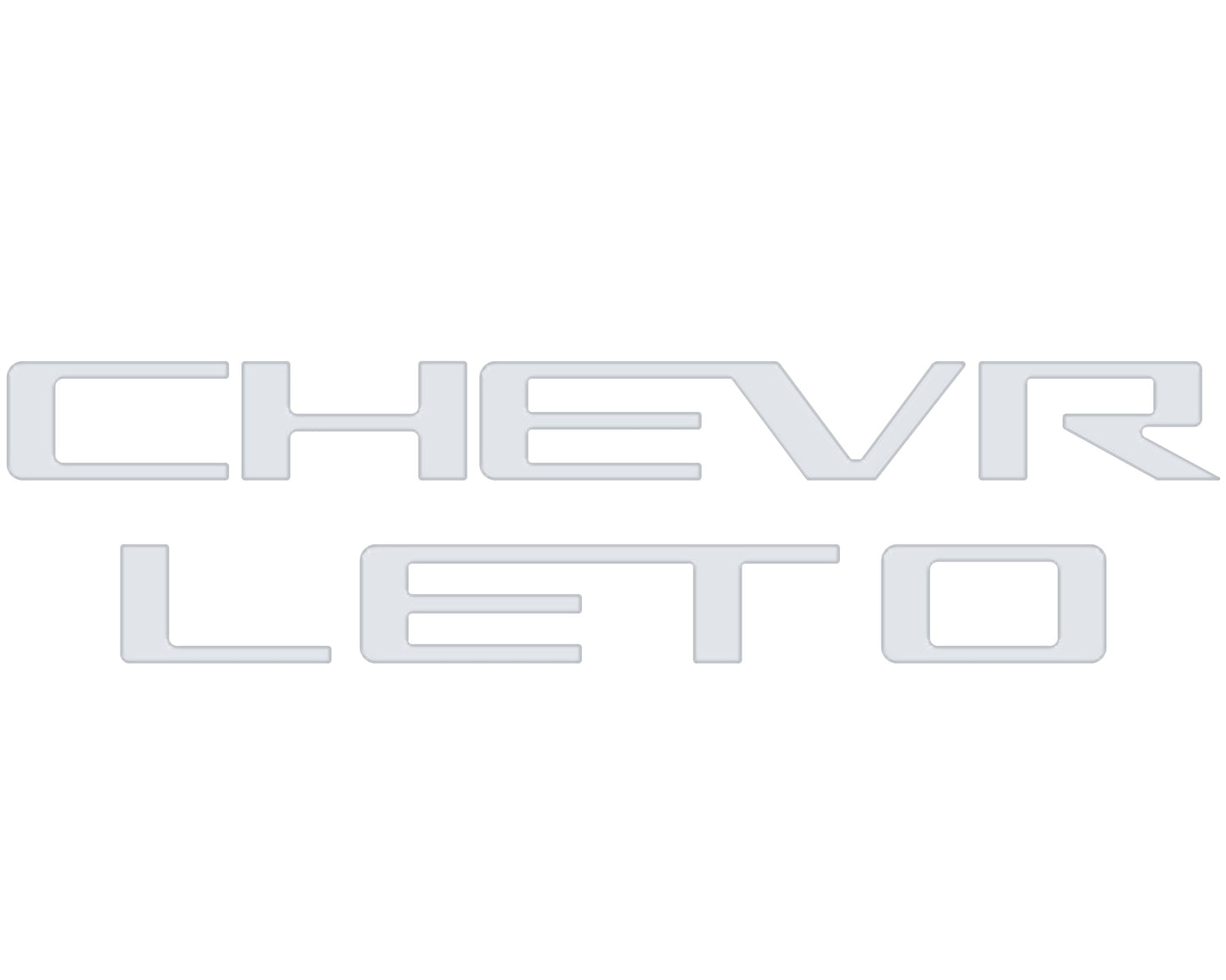 Tailgate Letter Inserts Fits 2023-2026 Chevrolet Colorado by Tufskinz.com