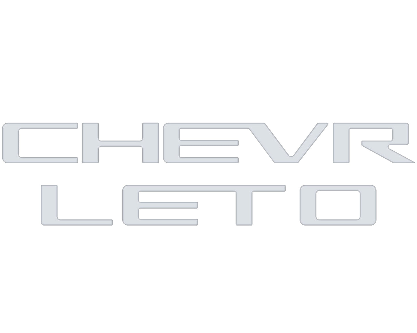 Tailgate Letter Inserts Fits 2023-2026 Chevrolet Colorado by Tufskinz.com