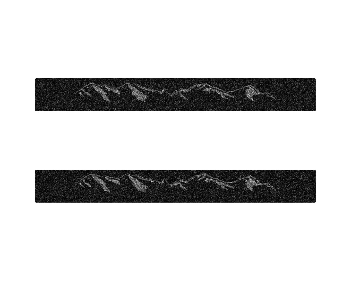 Door Sill Textured Overlays Fits 2023-2026 Chevrolet Colorado & GMC Canyon by Tufskinz.com