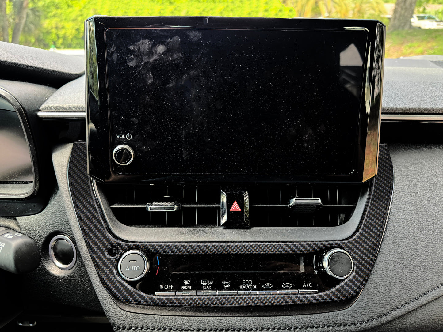 Climate Control Accent Trim Fits 2023-2024 Toyota GR Corolla by Tufskinz.com