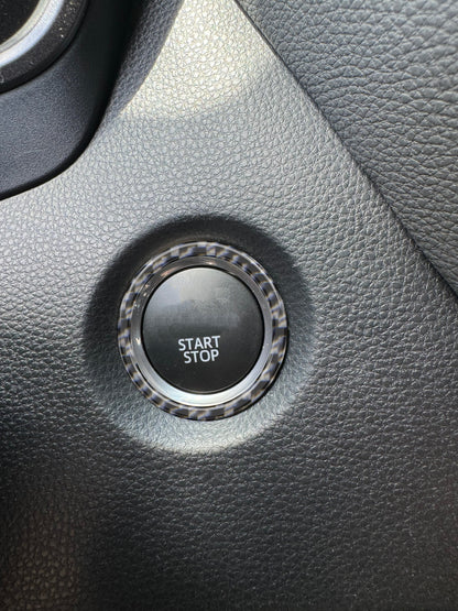 Push-To-Start Button Accent Trim Fits 2023-2025 Toyota GR Corolla by Tufskinz.com