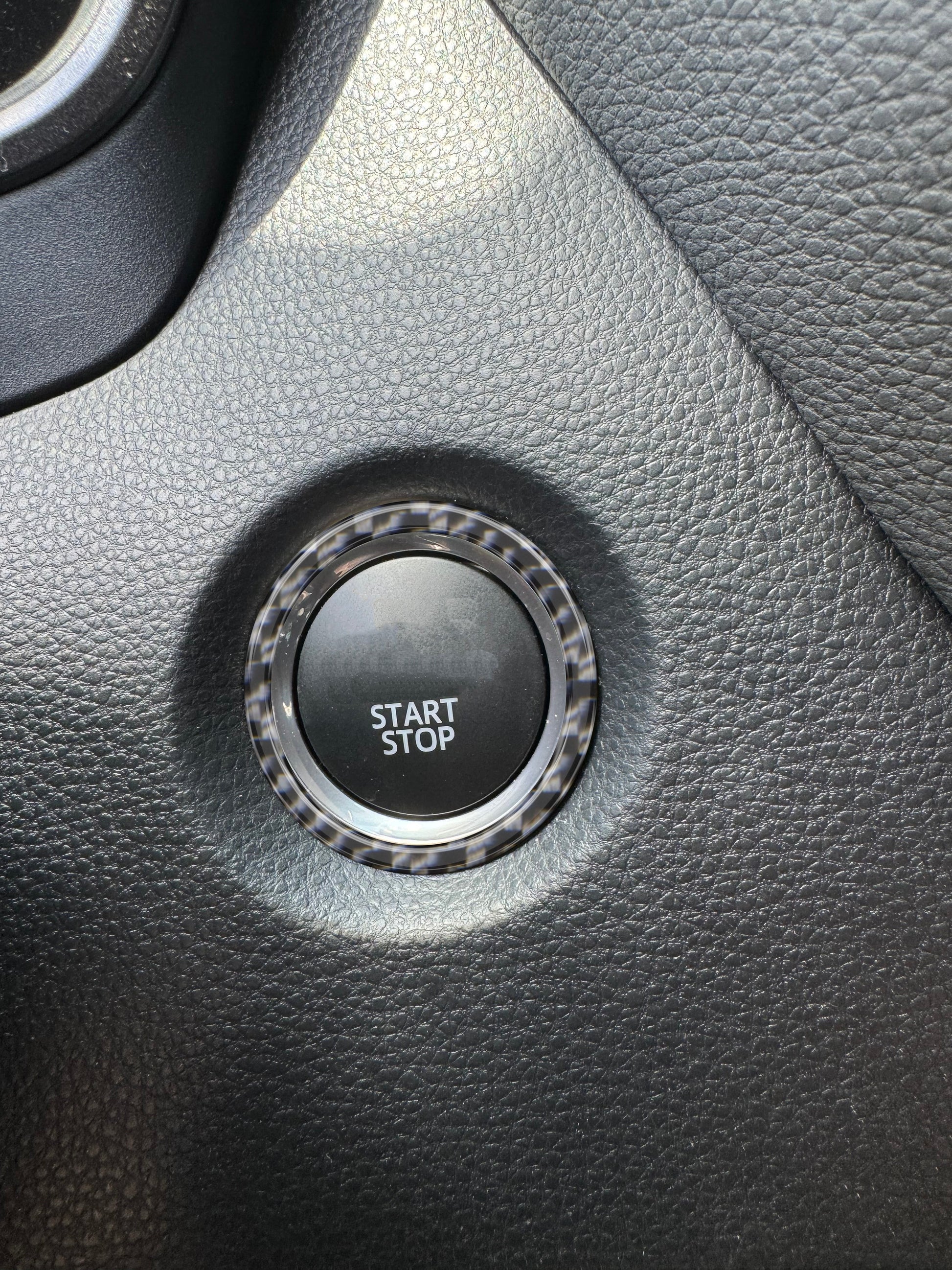 Push-To-Start Button Accent Trim Fits 2023-2025 Toyota GR Corolla by Tufskinz.com