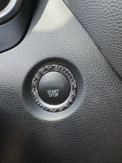 Push-To-Start Button Accent Trim Fits 2023-2025 Toyota GR Corolla by Tufskinz.com