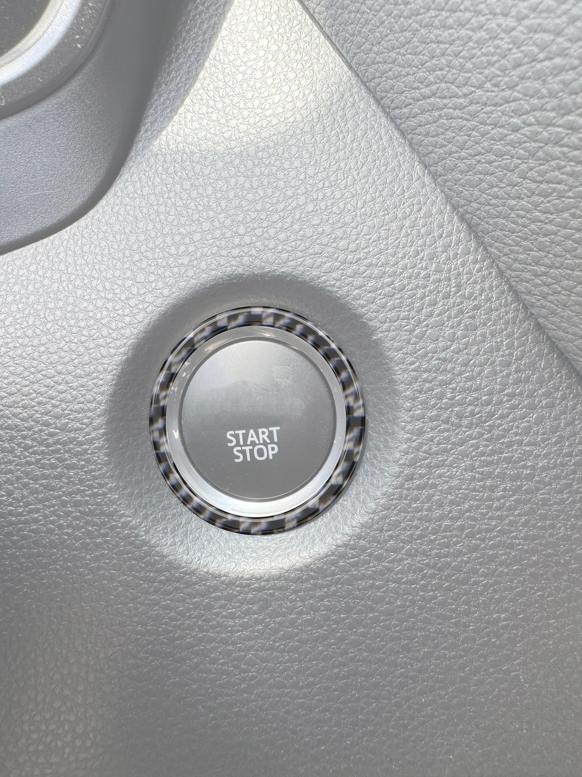 Push-To-Start Button Accent Trim Fits 2023-2025 Toyota GR Corolla by Tufskinz.com