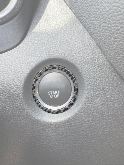 Push-To-Start Button Accent Trim Fits 2023-2025 Toyota GR Corolla by Tufskinz.com