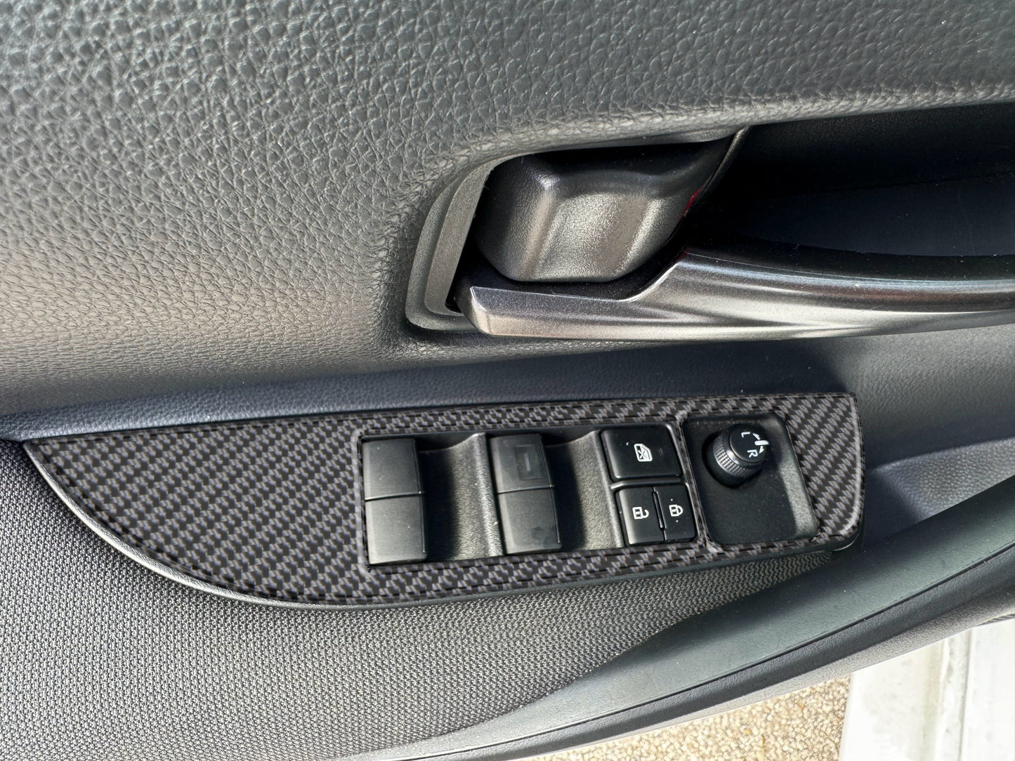 Door Switches Accent Trim Fits 2023-2025 Toyota GR Corolla by Tufskinz.com