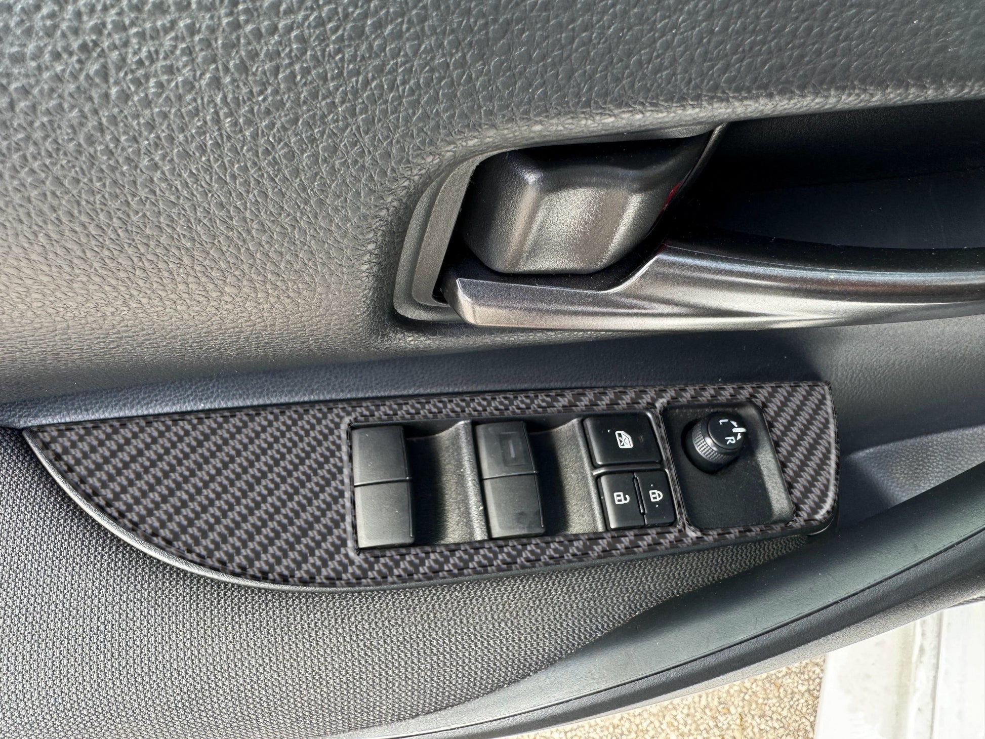 Door Switches Accent Trim Fits 2023-2025 Toyota GR Corolla by Tufskinz.com