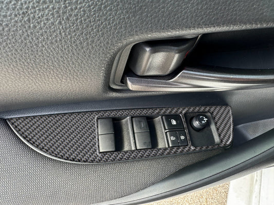 Door Switches Accent Trim Fits 2023-2025 Toyota GR Corolla by Tufskinz.com