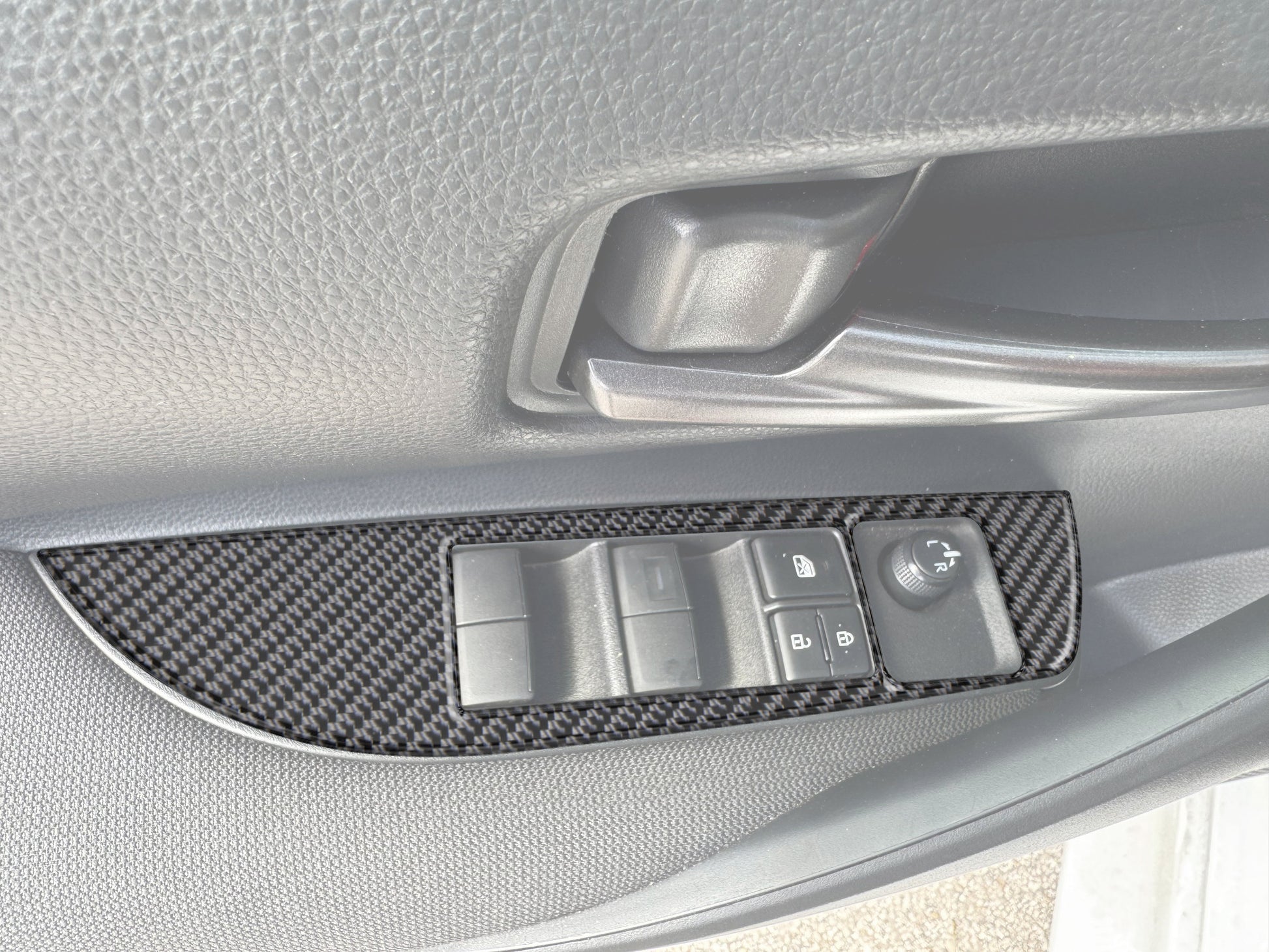 Door Switches Accent Trim Fits 2023-2025 Toyota GR Corolla by Tufskinz.com