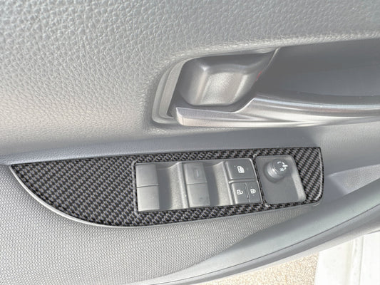 Door Switches Accent Trim Fits 2023-2025 Toyota GR Corolla by Tufskinz.com