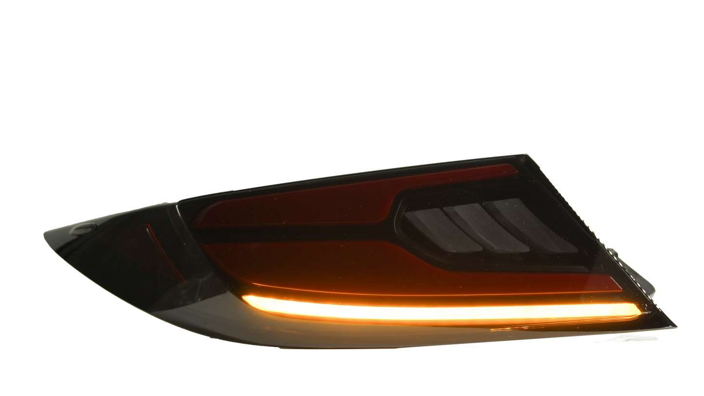 OLM Raiden LED Taillights (Clear Lens/Red Bar) - 2022+ GR86 / BRZ by MYX Automotive
