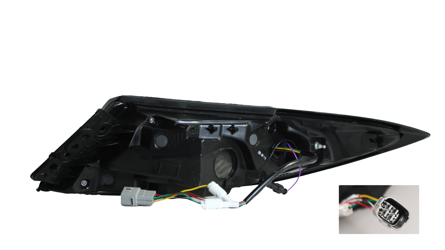 OLM Raiden LED Taillights (Clear Lens/Red Bar) - 2022+ GR86 / BRZ by OLM