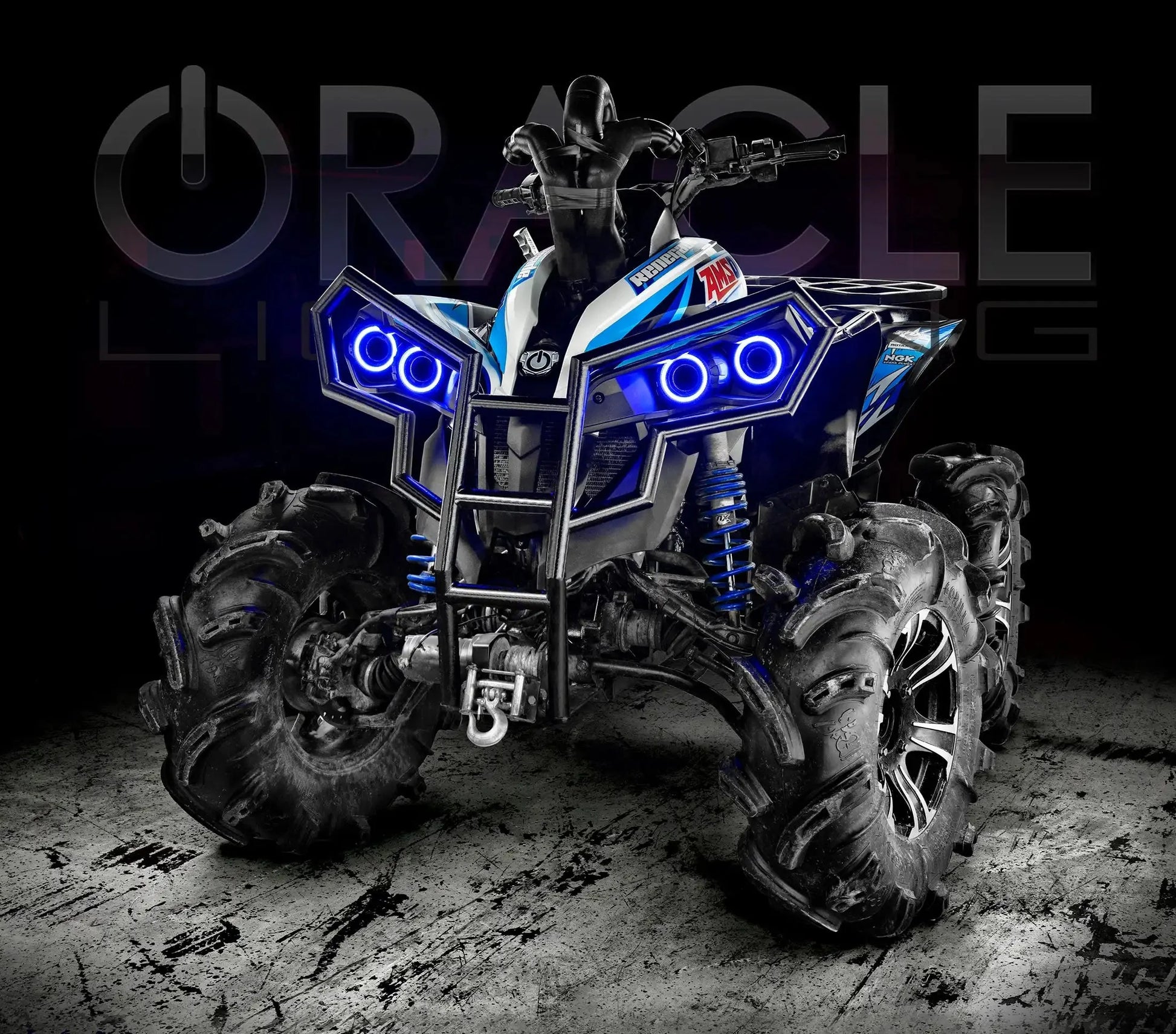 ORACLE Lighting 2007-2019 Can-Am Renegade LED Surface Mount Headlight Halo Kit by ORACLE Lighting