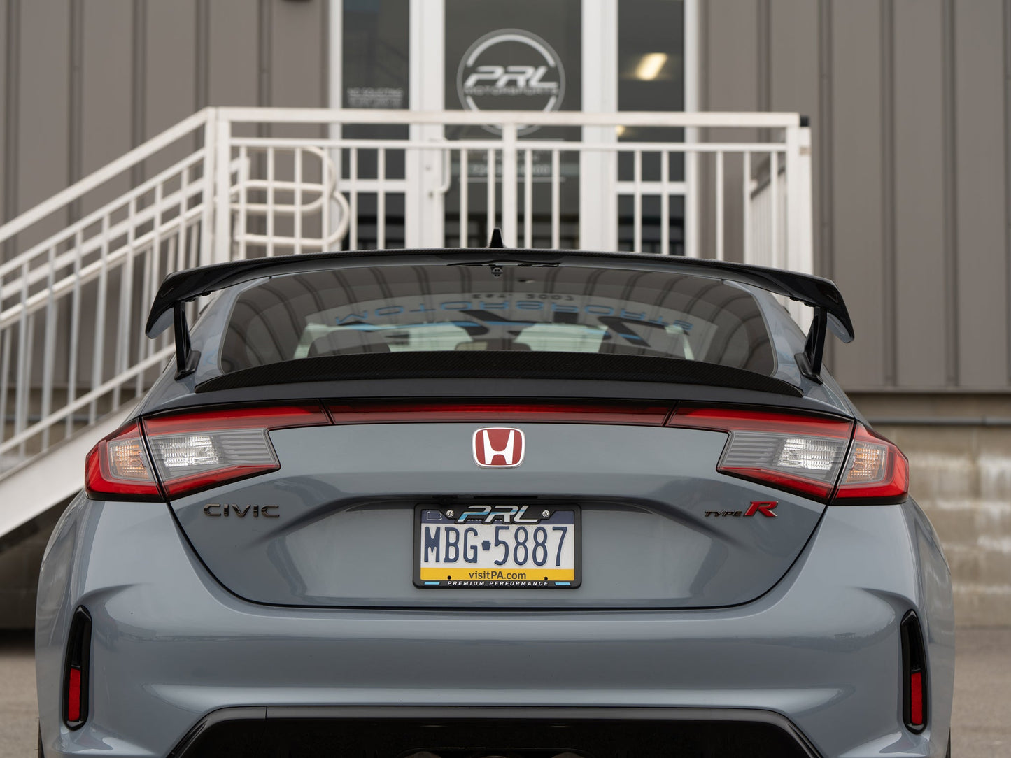 OLM Carbon Fiber Wing Type 1 (Top Only) - 2023-25 Honda Civic Type R by MYX Automotive