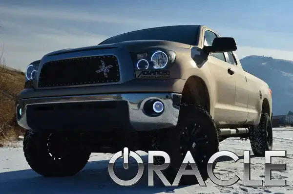 ORACLE Lighting 2007-2013 Toyota Tundra Pre-Assembled Halo Headlights - Chrome Housing by ORACLE Lighting