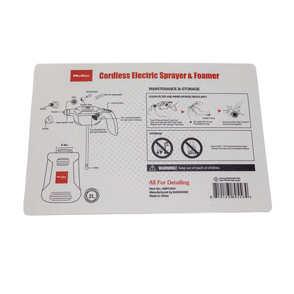 Cordless Electric Sprayer & Foamer by MaxshineUSA