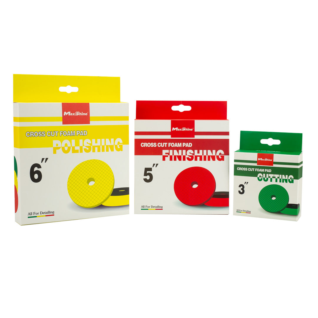 Cross Cut Foam Pads - 3in, 5in, 6in by MaxshineUSA