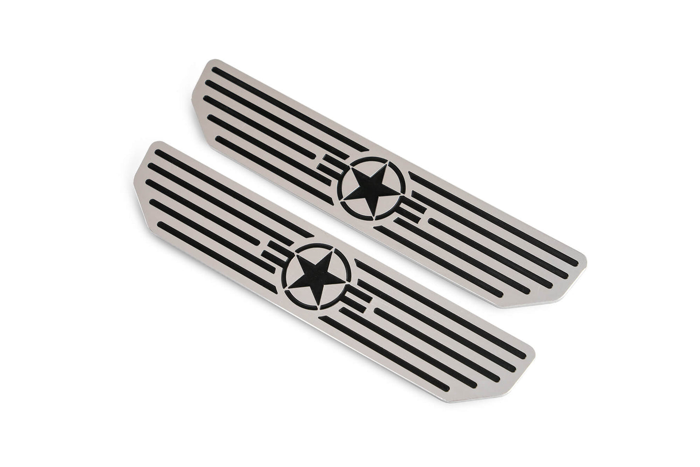 2018+ Jeep JL Rear Sill Plates with in.Since 1942 in. Logo by DV8 Offroad