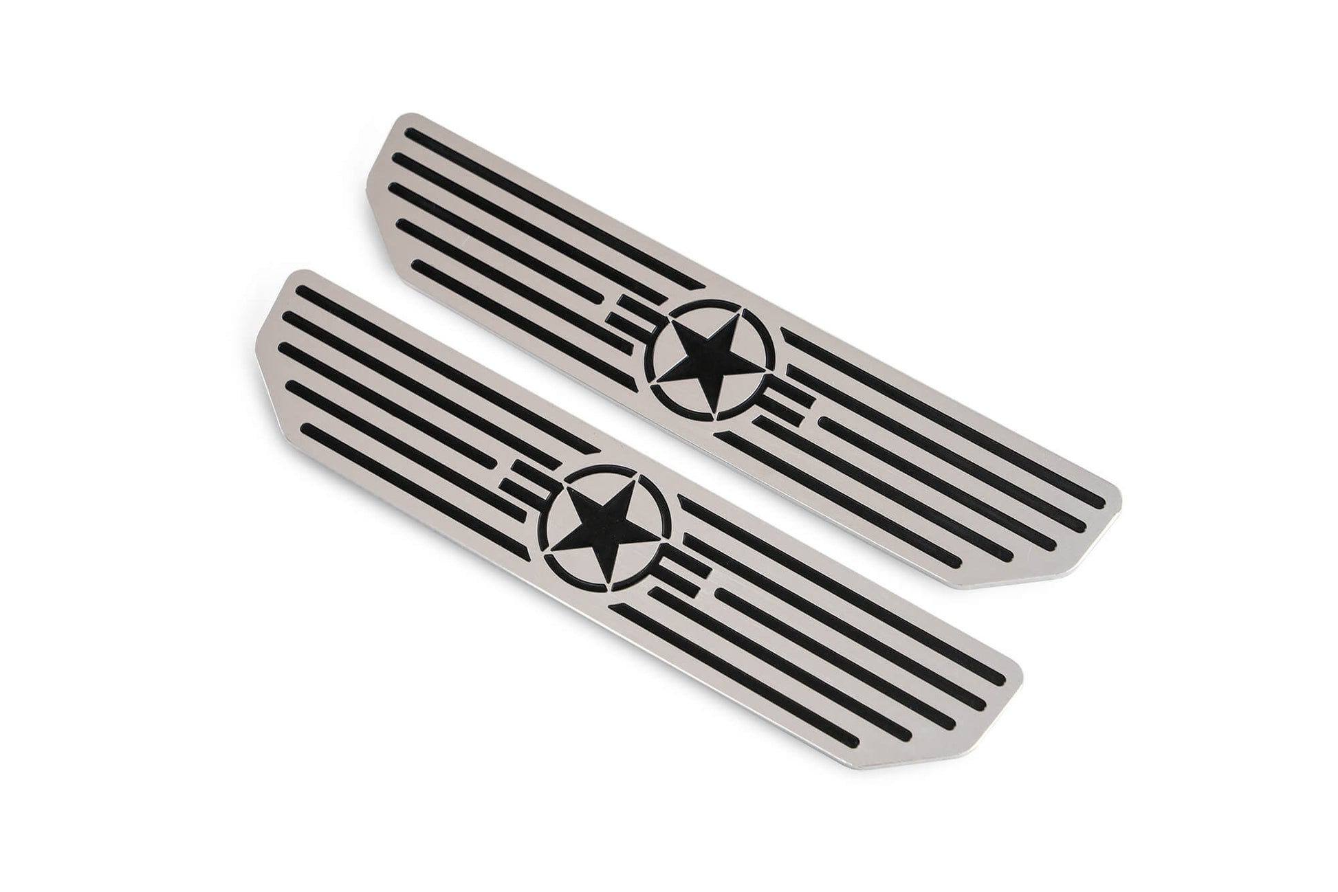 2018+ Jeep JL Rear Sill Plates with in.Since 1942 in. Logo by DV8 Offroad
