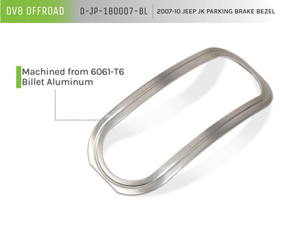 07-10 Jeep JK Parking Brake Bezel by DV8 Offroad