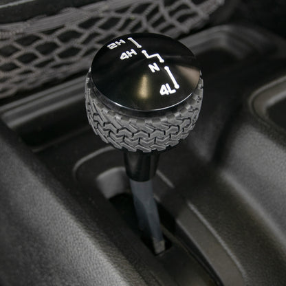 07-18 Jeep JK 4WD Shift Knob; Black by DV8 Offroad
