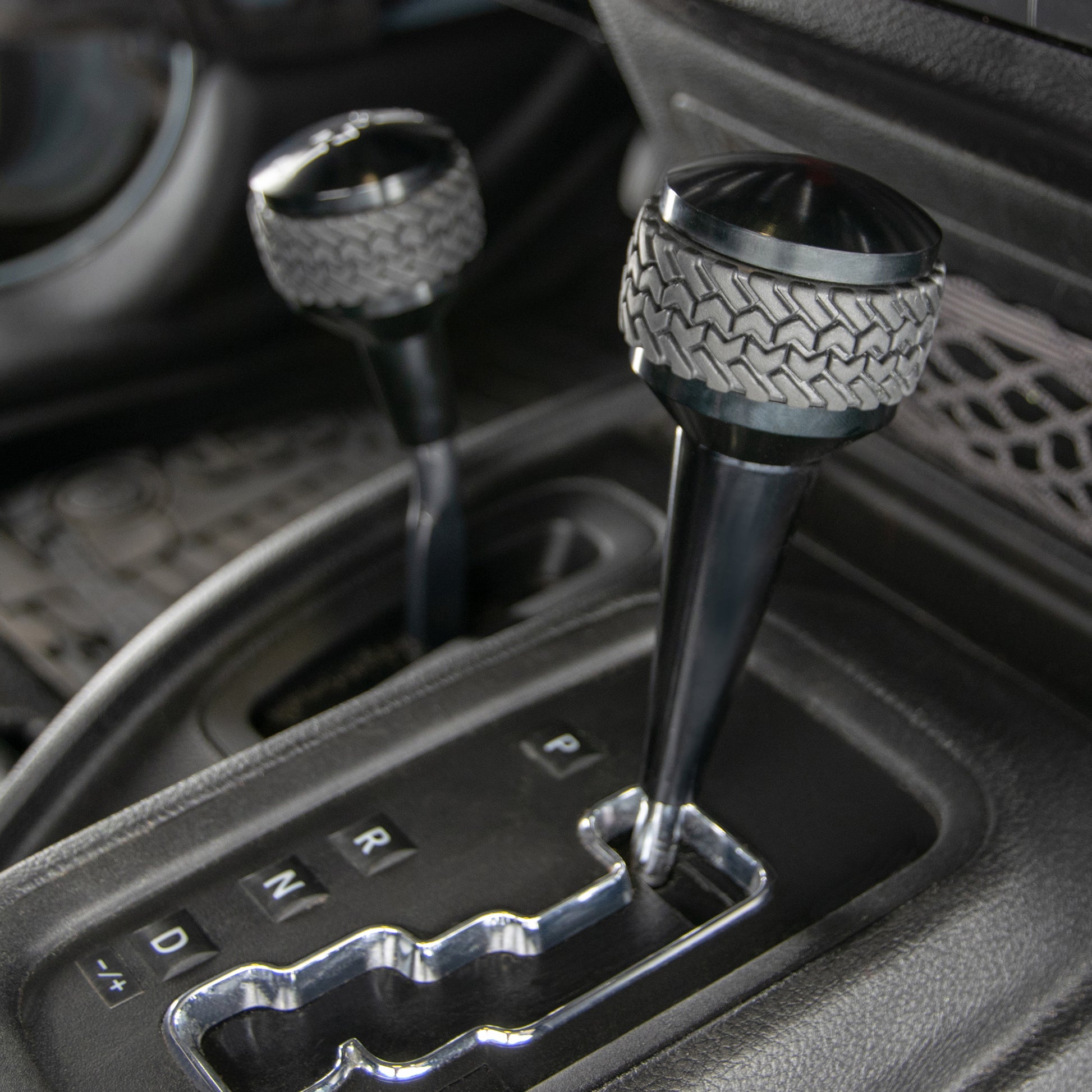 07-18 Jeep JK 4WD Shift Knob; Black by DV8 Offroad