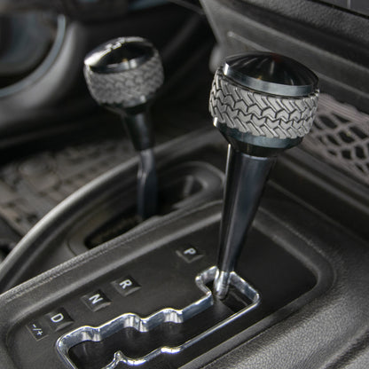 07-18 Jeep JK 4WD Shift Knob; Black by DV8 Offroad