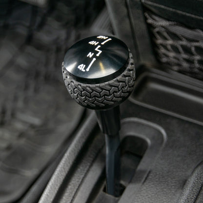 07-18 Jeep JK 4WD Shift Knob; Black by DV8 Offroad