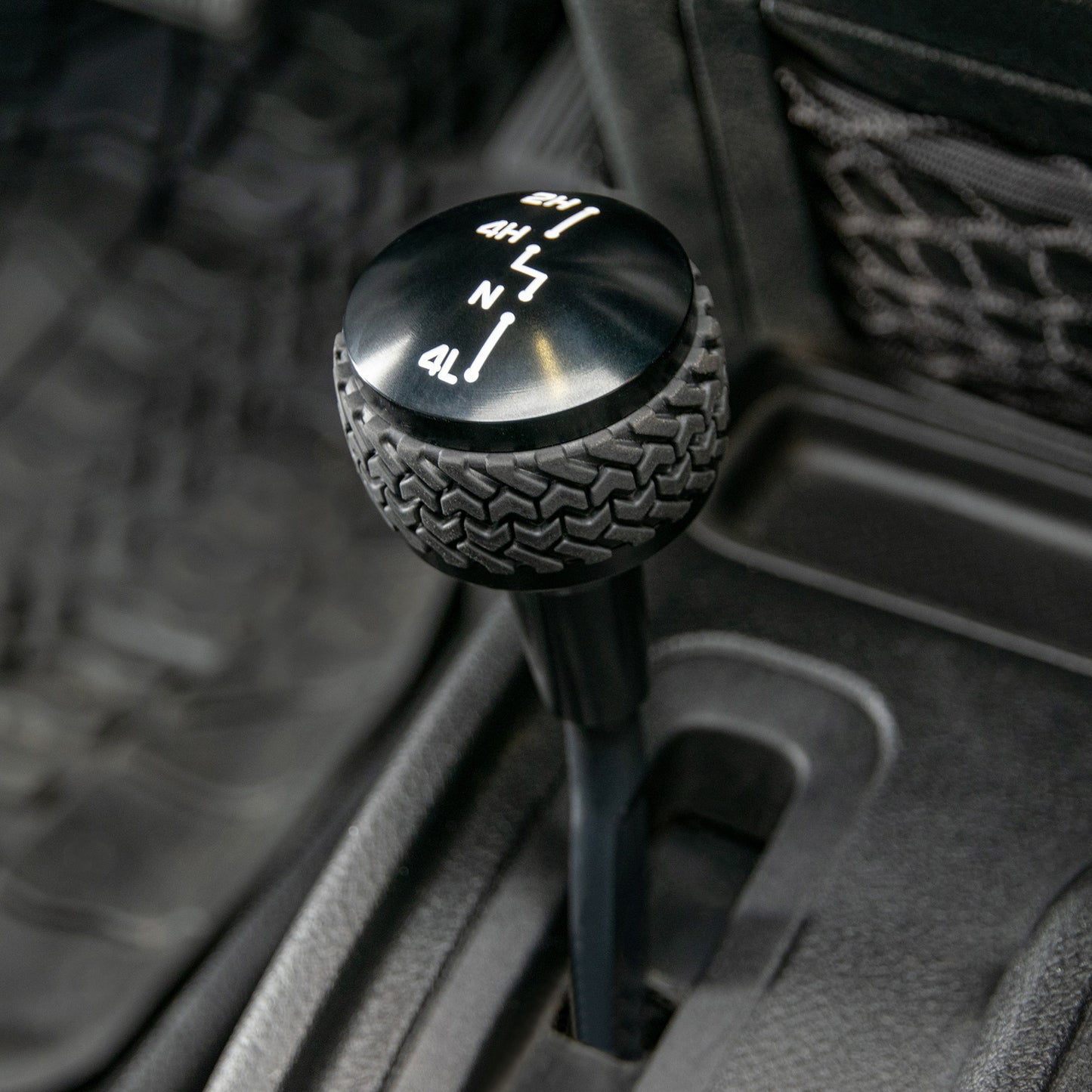 07-18 Jeep JK 4WD Shift Knob; Black by DV8 Offroad