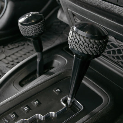 07-18 Jeep JK 4WD Shift Knob; Black by DV8 Offroad