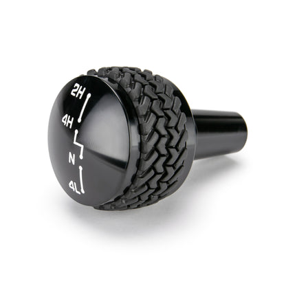 07-18 Jeep JK 4WD Shift Knob; Black by DV8 Offroad