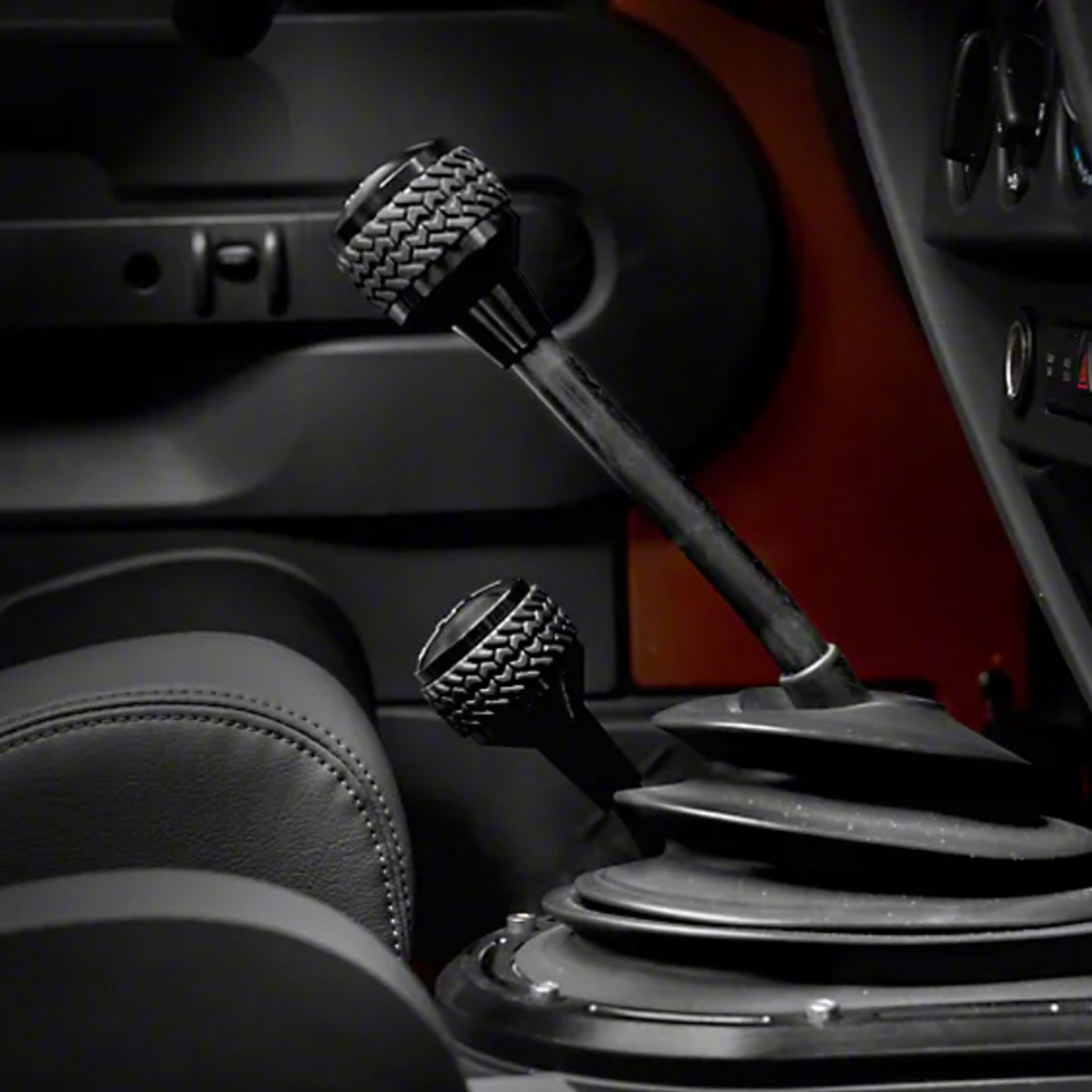 11-18 Jeep JK 6-Speed Shift Knob; Black by DV8 Offroad