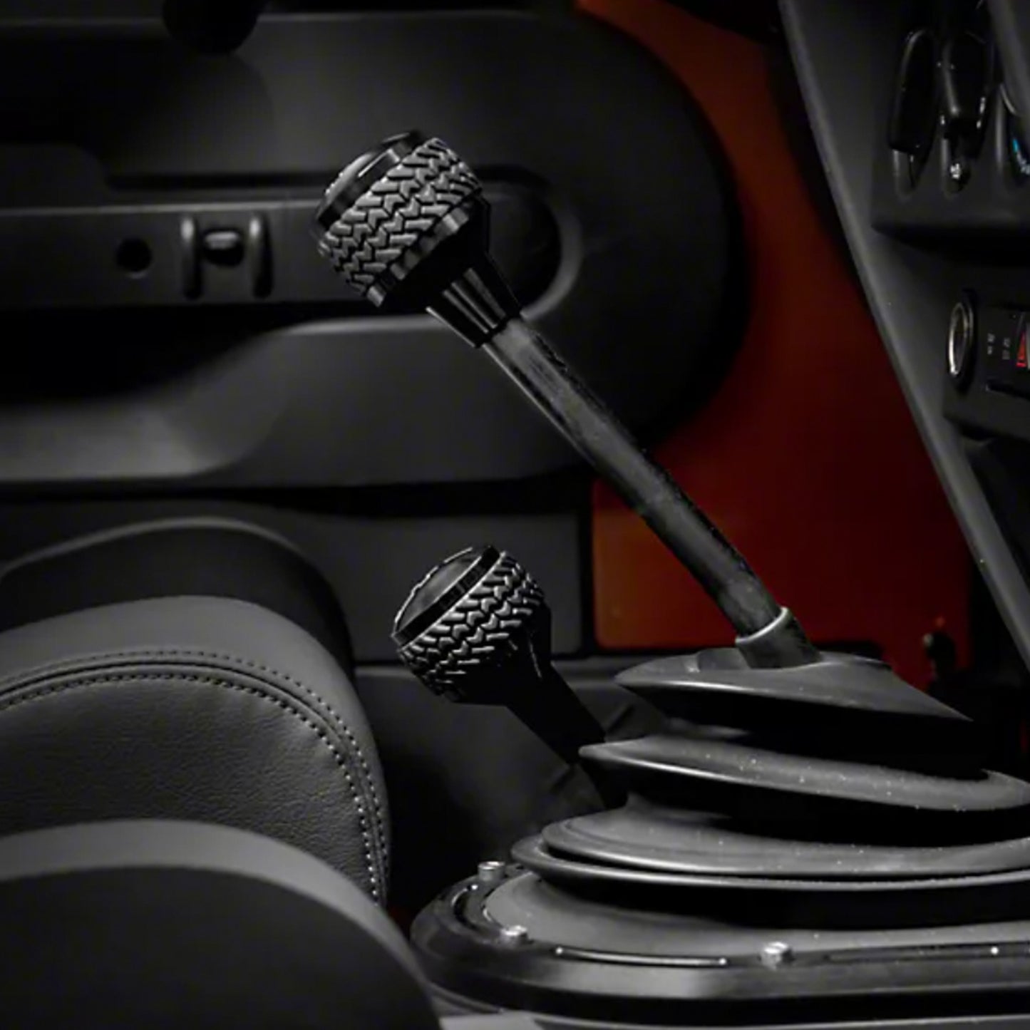 11-18 Jeep JK 6-Speed Shift Knob; Black by DV8 Offroad