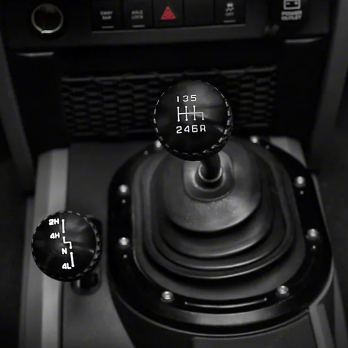11-18 Jeep JK 6-Speed Shift Knob; Black by DV8 Offroad