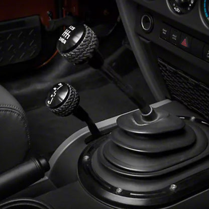 11-18 Jeep JK 6-Speed Shift Knob; Black by DV8 Offroad