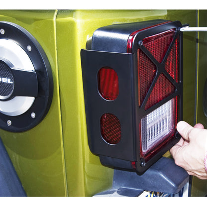 07-18 Jeep JK Tail Lamp Guard; Black; Pair by DV8 Offroad