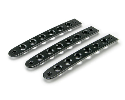 07-18 Jeep JK 2-Door Black Door Handles Inserts; 3-Pieces by DV8 Offroad