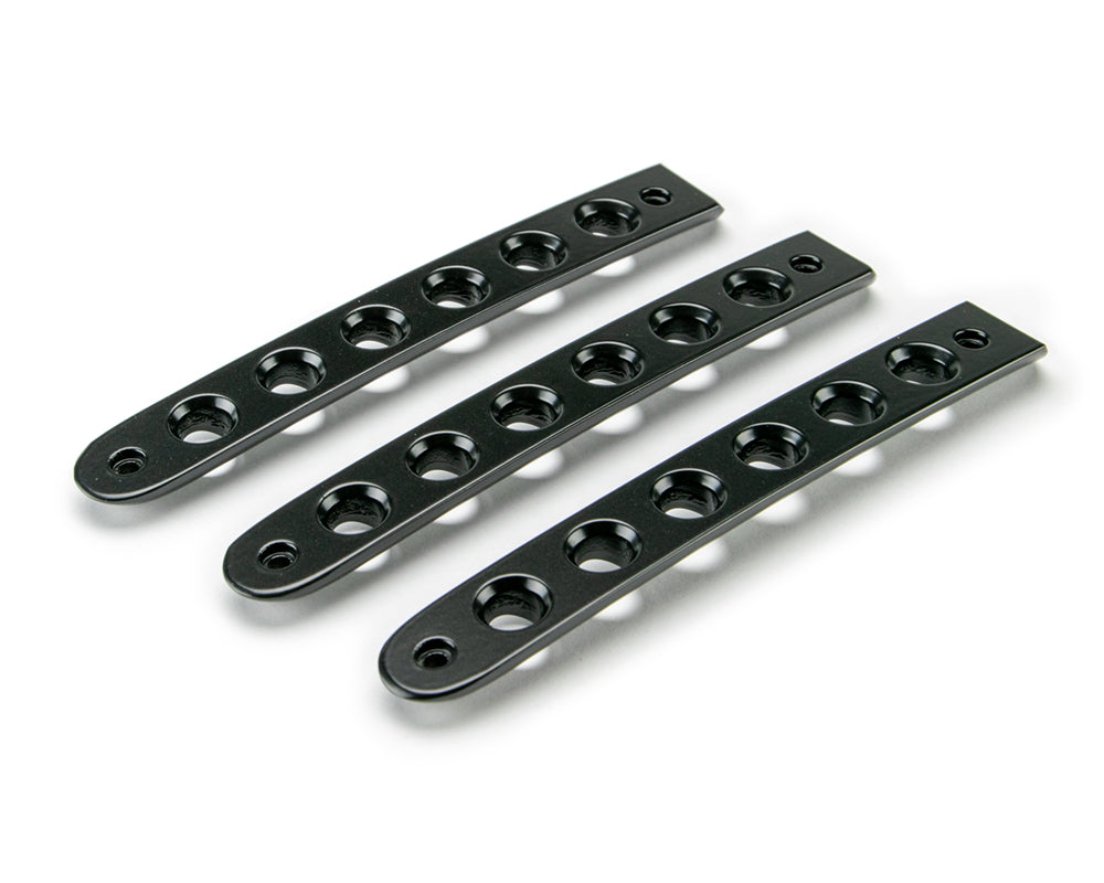 07-18 Jeep JK 2-Door Black Door Handles Inserts; 3-Pieces by DV8 Offroad