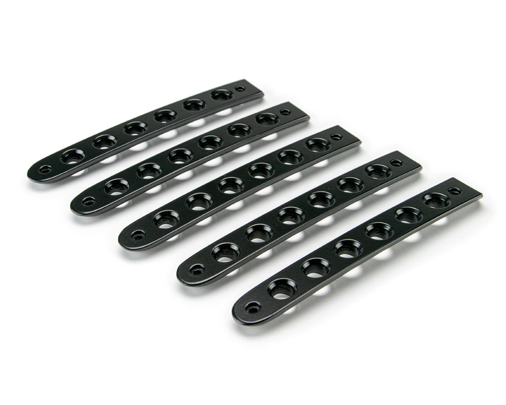 07-18 Jeep JK 4-Door Black Door Handles Inserts; 5-Pieces by DV8 Offroad