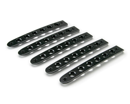 07-18 Jeep JK 4-Door Black Door Handles Inserts; 5-Pieces by DV8 Offroad